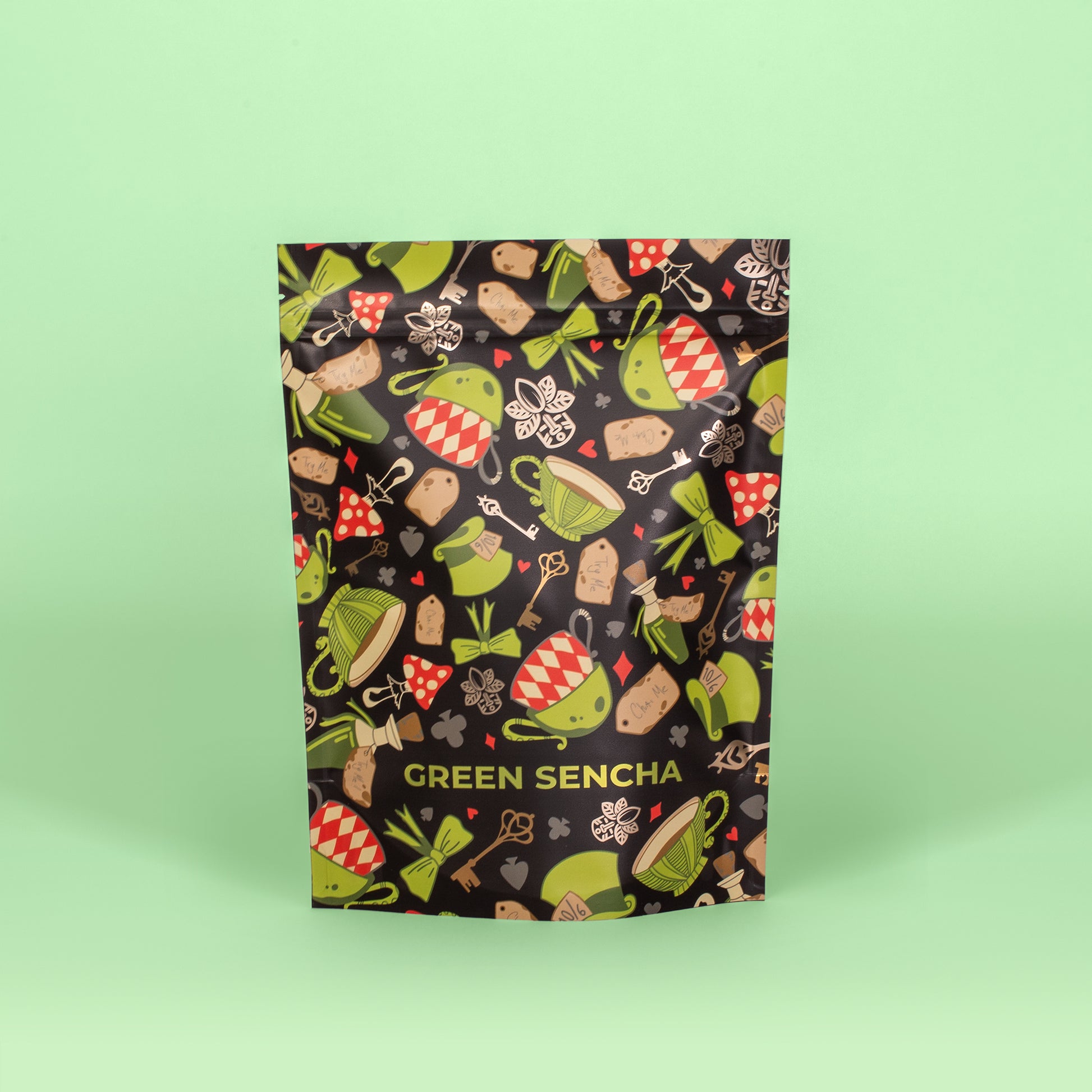 Green Sencha pyramid tea pack