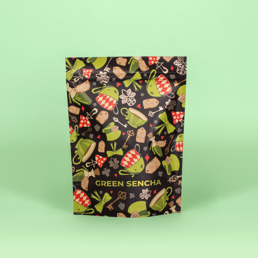 Green Sencha pyramid tea pack
