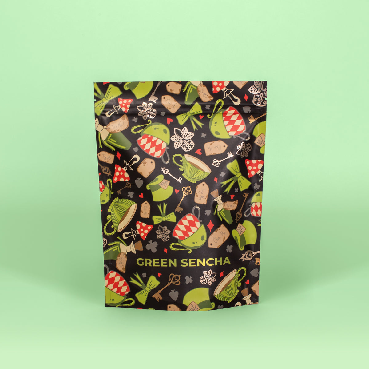 Green Sencha pyramid tea pack