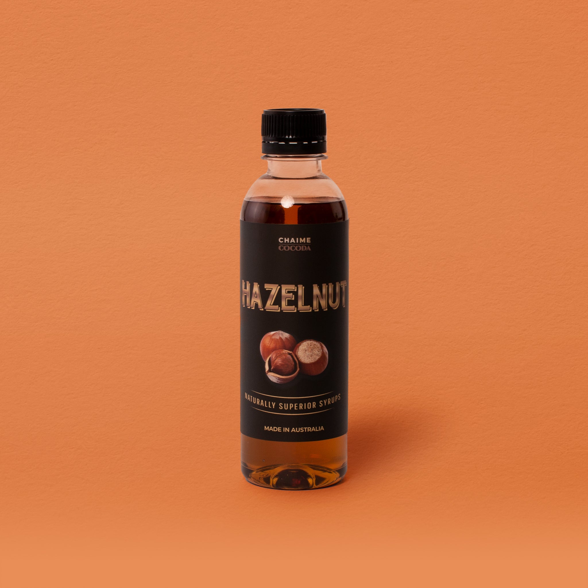 Hazelnut syrup store for coffee